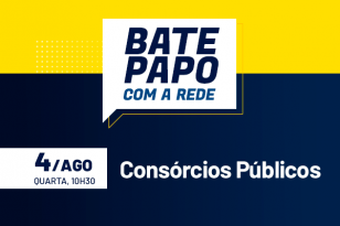 Banner do evento bate-papo com a rede sobre consórcios públicos