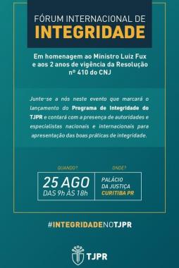 flyer de divulgação do fórum